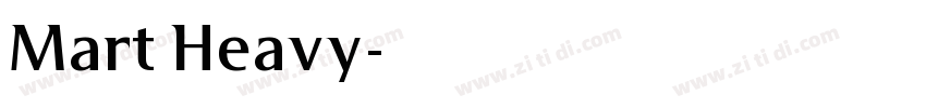 Mart Heavy字体转换